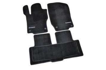 Коврики в салон (ворсовые) Mercedes-Benz GL-Class W164/ML-Class W164 2006-2012, 5 мест, Premium, черные, AVTM BLCLX1348