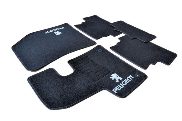 Ворсові килимки Peugeot 3008 (2016-) /чорні Premium, 5шт BLCLX1875 AVTM