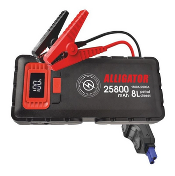 Пусковое устройство ALLIGATOR (1500A/2500A 25800mAh) SMART-клеммы ALLIGATOR JS848