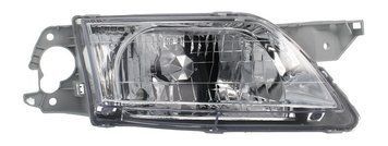Фара передняя Mazda Premacy 1999-2001, правая H4, механическая регулировка, Depo, 216-1140R-LD-EM