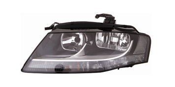 Фара передня Audi A4 (B8) 2008-2012 ліва, електричне регулювання, з коректором, без ламп, біла вставка (H7/H7/PY24W/SP13W*2) Depo 446-1121LMLDEM2