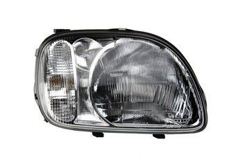 Фара передняя Nissan Micra K11 1998-2000, правая H4, c белым поворотником, Depo, 215-1177R-LD-EM