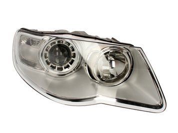 Фара передняя Volkswagen Touareg 2007-2009, правая H7/H9, электрическая регулировка, с моторчиком, Depo, 441-11C2RMLD-EM