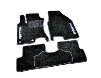 Килимки у салон (ворсові) Nissan Qashqai 2007-2013, чорні, 5шт, AVTM BLCCR1424