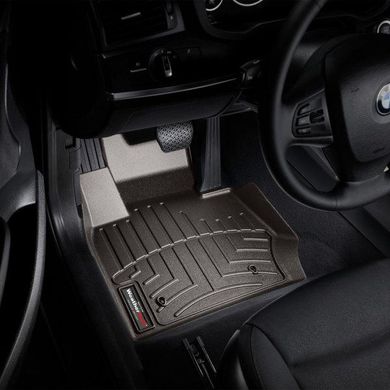 Килимки в салон BMW X3 2011-17/X4 2014-18 з бортиком, передні, какао 473311 Weathertech