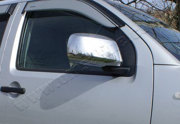 Накладки хромированные на зеркала (2шт) Nissan Pathfinder/Navara 2006-, OmsaLine, 5003111