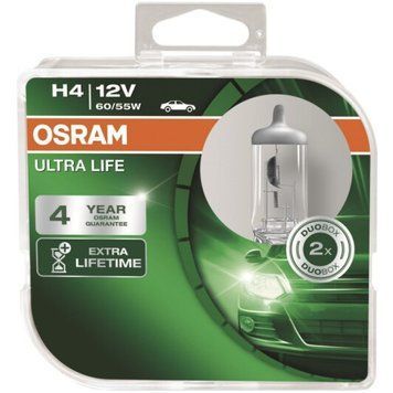 Автолампа H4 Ultra Life 12V 60/55W P43t (блистер 2шт)