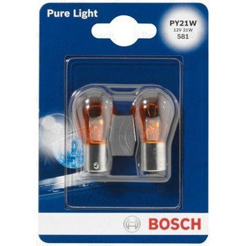 Автолампа PY21W Pure Light 12V 21W BAU15s (блистер 2шт)
