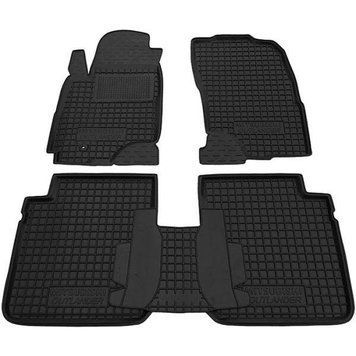 Коврики в салон Mitsubishi Outlander 2003-, АПК, черные, 4шт, Avto-Gumm, 11242 Avto-Gumm