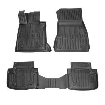 Килимки у салон BMW 5-Series G60/G61 2023- з бортом, поліуретан, 4шт Stingray 5027274