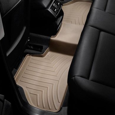 Килимки у салон BMW X3 2010-/X4 2014-, з бортом, задні, бежеві, Weathertech 453312