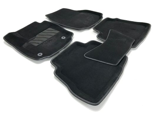 3D килимки в салон Ford Mondeo IV 2010-2015 ворсові чорні 5шт 71688 Seintex