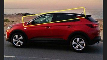 Накладки хромированные на стекла (верхние) (8шт) Opel Grandland X 2016-, Carmos, 64670269