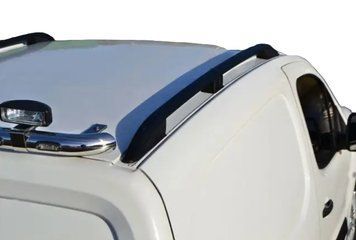 Рейлинги Citroen Berlingo/Peugeot Partner 1996-2008 тип Crown, Черные, крепеж клей Erkul 20.SKP.01.96.G