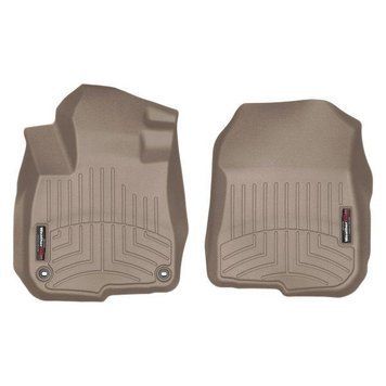 Коврики в салон Honda CR-V 2018-, с бортом, передние, бежевые, Weathertech 4511101