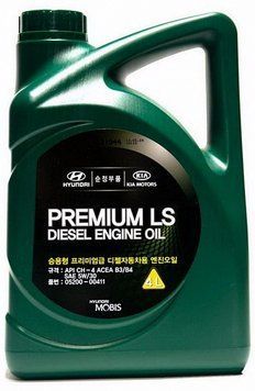 Моторное масло Hyundai/Kia Mobis Premium LS Diesel 5W-30, 4л HYUNDAI/KIA 0520000411