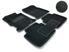 3D коврики для Honda Accord IX 2012- ворсовые черные 5шт 88360 Seintex