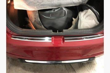 Накладки хромированные на задний бампер (2шт, нерж, Active) Hyundai i20 2014-2020, Carmos, 64559993