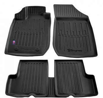 Коврики в салон Renault Logan 2004-2012/Logan MCV 2006-2012, с бортом, полиуретан, 5шт, Stingray, 5018175