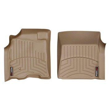 Коврики в салон Toyota Sequoia/Tundra 2007-2012, с бортом, передние, бежевые, Weathertech 452771