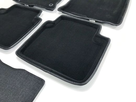 3D килимки в салон Honda Accord IX 2012- ворсові чорні 5шт 88360 Seintex