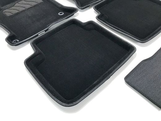 3D килимки в салон Honda Accord IX 2012- ворсові чорні 5шт 88360 Seintex