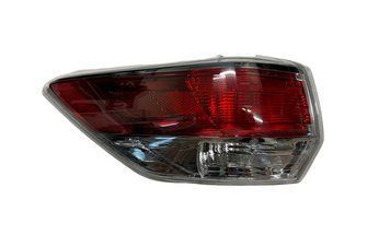 Фонарь задний Toyota Highlander 2013-2016, левый, без ламп (W21/5W/WY21W), наружный, Depo, 312-19C3L3U