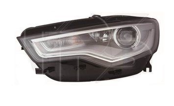 Фара передня Audi A6 (C7) 2011-2014 права, електричне регулювання, з коректором, без ламп (D3S/H7/PSY24W/LED) Depo 446-1140RMLDHEM