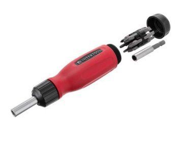 Отвертка реверсионная с комплектом насадок 12 ед. INTERTOOL VT-1003