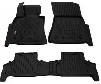 Килимки у салон BMW X5 E70 2006-2013/BMW X6 E71 2008-2014, з бортом, поліуретан, 4шт, Stingray, 5027034