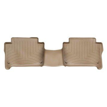 Килимки у салон Audi Q7 2005-, з бортом, задні, бежеві, Weathertech 451512