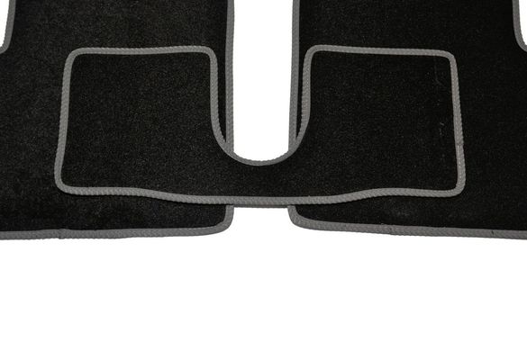 Ворсові килимки Fiat 500 (2008-) /чорні, сіра окантовка BLCCR1134 AVTM
