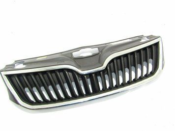 Решітка радіатора Skoda Rapid 2012-, з хромованою рамкою, AVTM, 186416991A