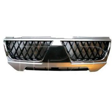 Решетка радиатора Mitsubishi Pajero Sport 2004-2008, хромированная/черная, AVTM, 183737995