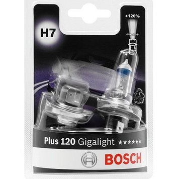 Автолампа H7 Gigalight+120% 12V 55W PX26d (кт 2шт)