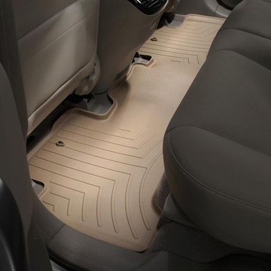 Килимки у салон Acura MDX 2006-2013, з бортом, задні, бежеві, Weathertech 451142