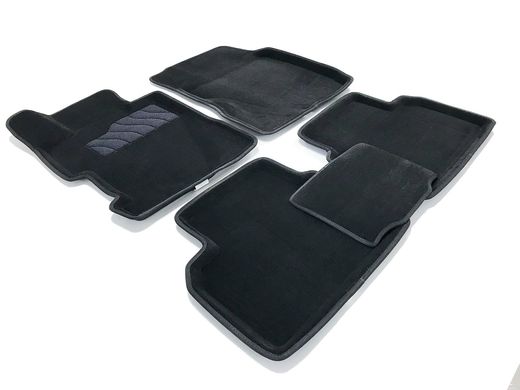 3D коврики для Honda Civic Sd 2006-2012 ворсовые черные 5шт 71707 Seintex