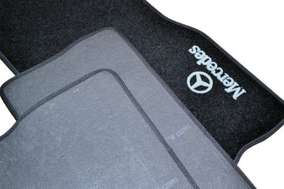 Коврики в салон (ворсовые) Mercedes-Benz ML-Class W163 1997-2005, черные, 5шт, AVTM BLCCR1352