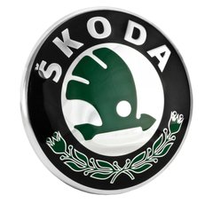 Емблема решітки радіатора Skoda Superb 08-13 зелена 3T0853621AMEL