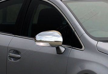 Накладки хромовані на дзеркала (2шт) Toyota Avensis 2009-, OmsaLine 7012111