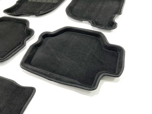 3D килимки в салон Mitsubishi Pajero Sport 2008-2015 ворсові чорні 5шт 83738 Seintex