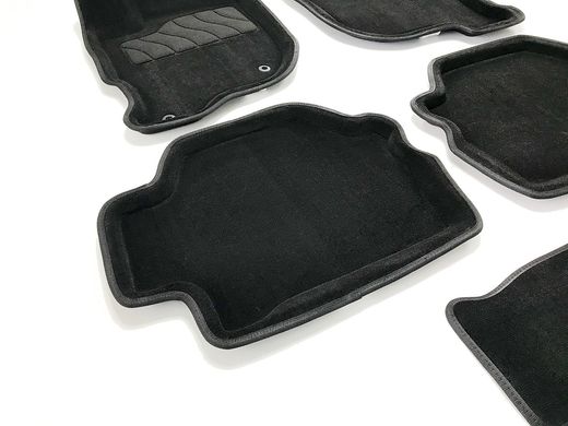 3D коврики для Mitsubishi Pajero Sport 2008-2015 ворсовые черные 5шт 83738 Seintex