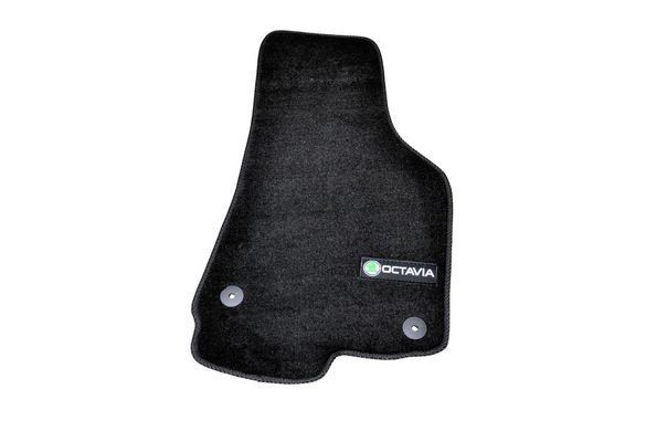 Коврики в салон (ворсовые) Skoda Octavia A5 2004-2012, Premium, черные, AVTM BLCLX1561