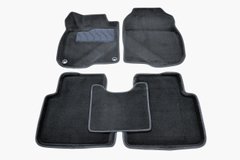 3D коврики для Honda CR-V 2016- ворсовые черные 5шт 89230 Seintex
