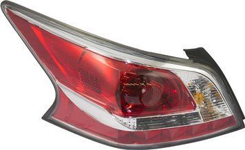 Фонарь задний Nissan Altima 2013-2016, левый, без ламп (3156AK/921/W21/5W), Depo, 315-1977L-AS-L6