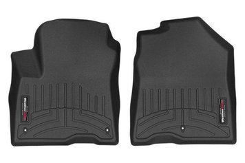 Коврики в салон Hyundai Kona electric 2019-, с бортом, передние, черные, Weathertech 4415141