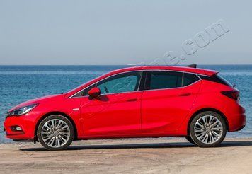 Накладки хромовані на скло (8шт, верхня) Opel Astra K 2015-, OmsaLine 5243146U