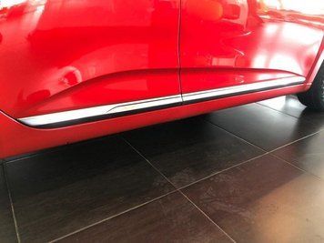 Накладки хромовані на молдинги дверей Renault Clio 5 2019-, OmsaLine 6150131