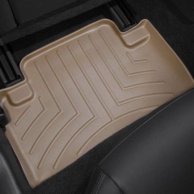 Килимки у салон Infiniti EX 2007-2013/QX50 2014-2016, з бортом, задні, бежеві, Weathertech 451552