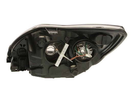 Права передня фара Ford Focus 2008-2011 H1+H7 чорна рамка з хромом +моторч 20-11483-15-2
